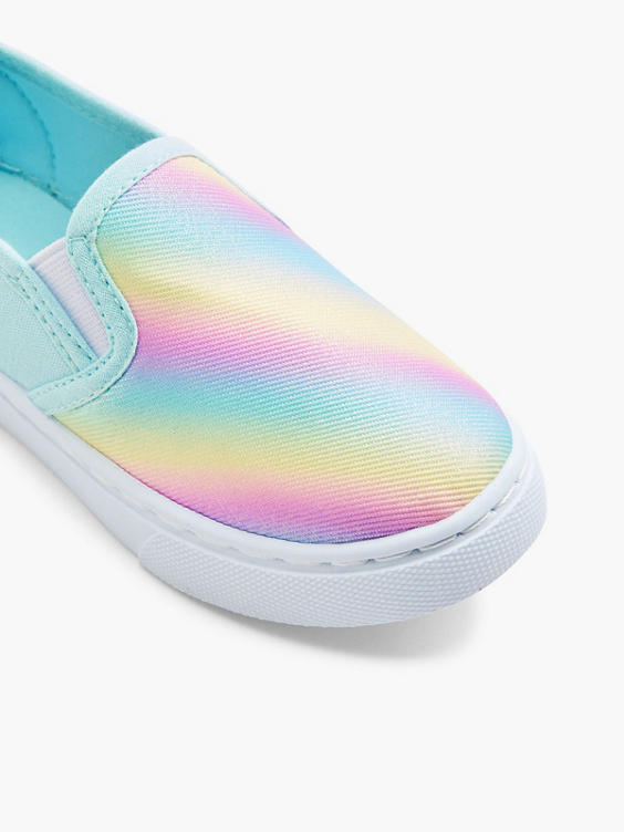 Toddler Girl Rainbow Canvas Trainers 