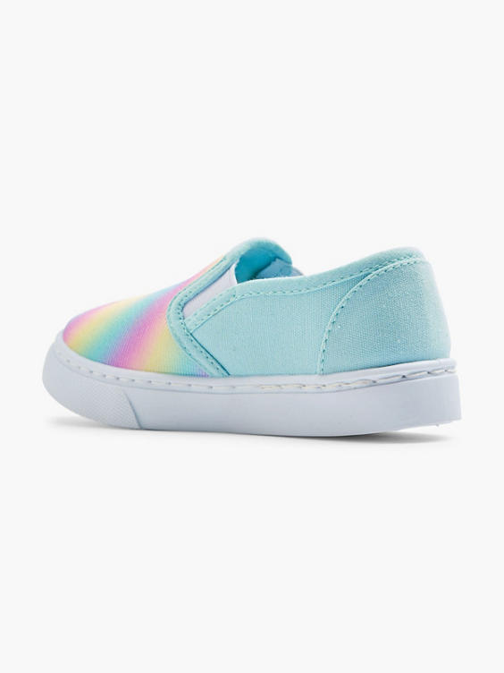 Toddler Girl Rainbow Canvas Trainers 