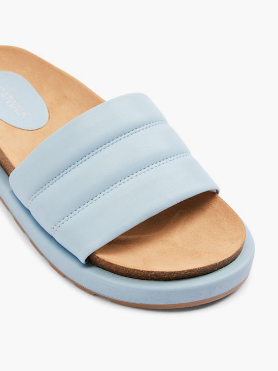 Blue Padded Sandal with Matching Sole