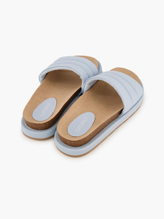 Blue Padded Sandal with Matching Sole