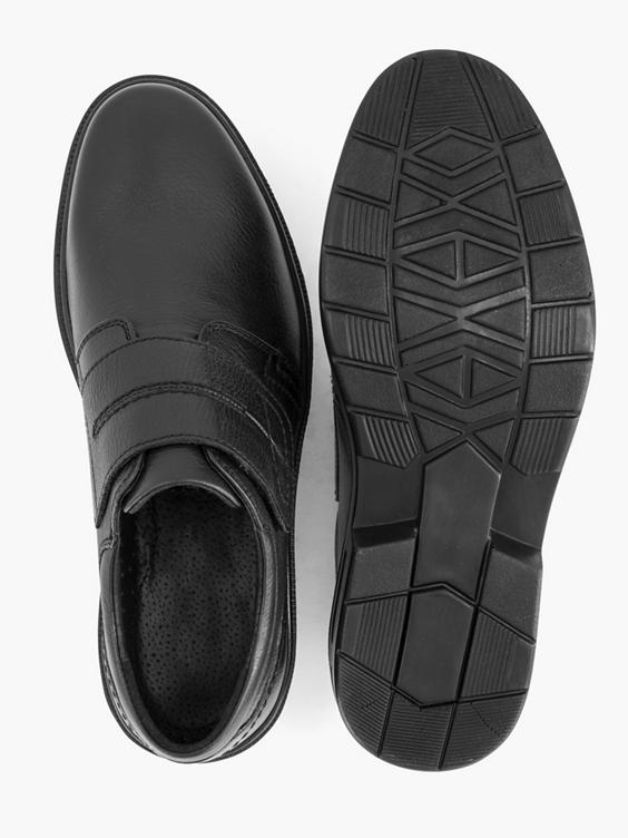Zwarte leren geklede schoen
