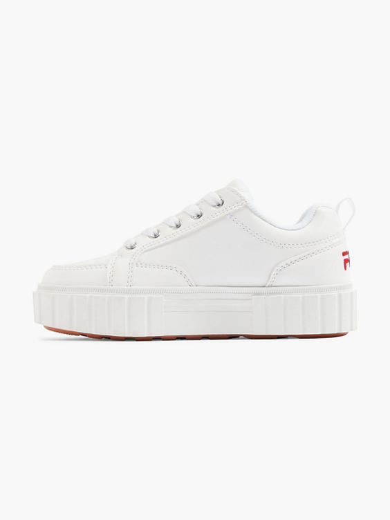 Witte sneaker platform