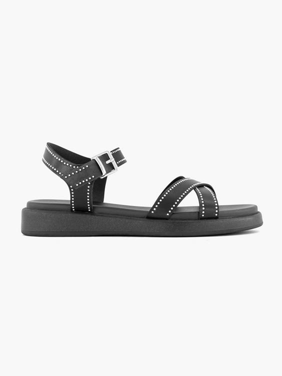 Zwarte sandaal studs