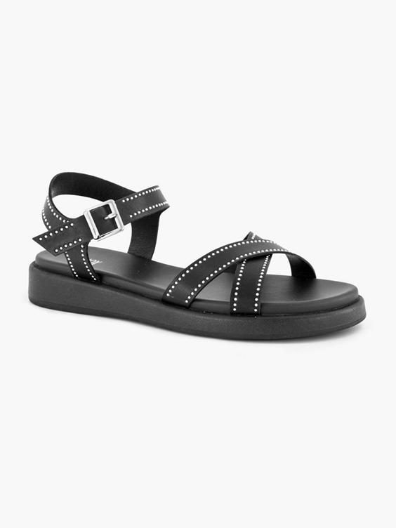 Zwarte sandaal studs