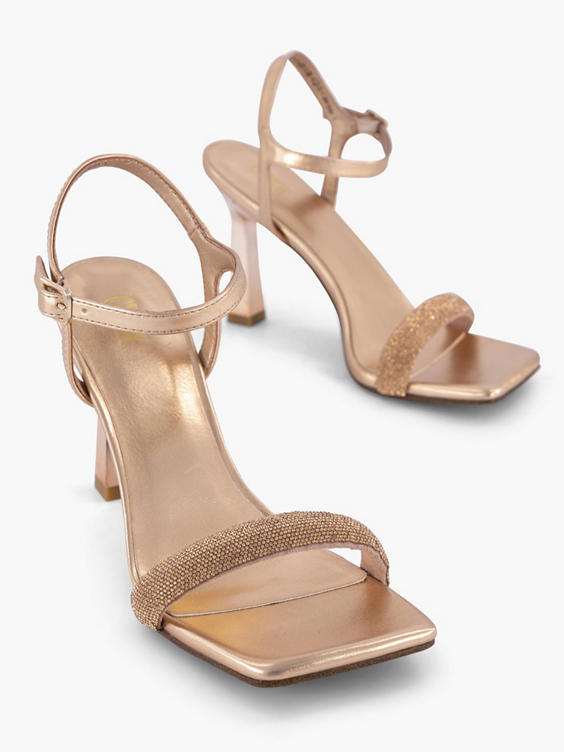 Gouden sandalette 