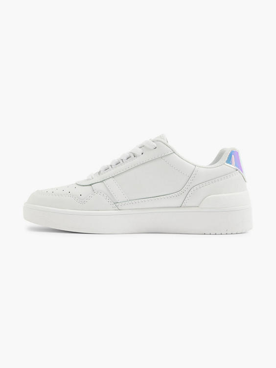 Fila White Holographic Lace-up Trainer 
