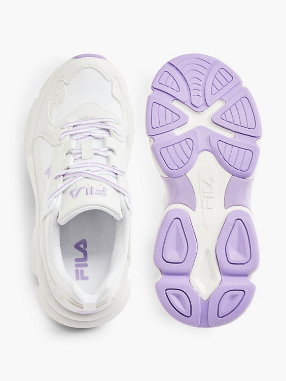 Witte chunky sneaker lila zool