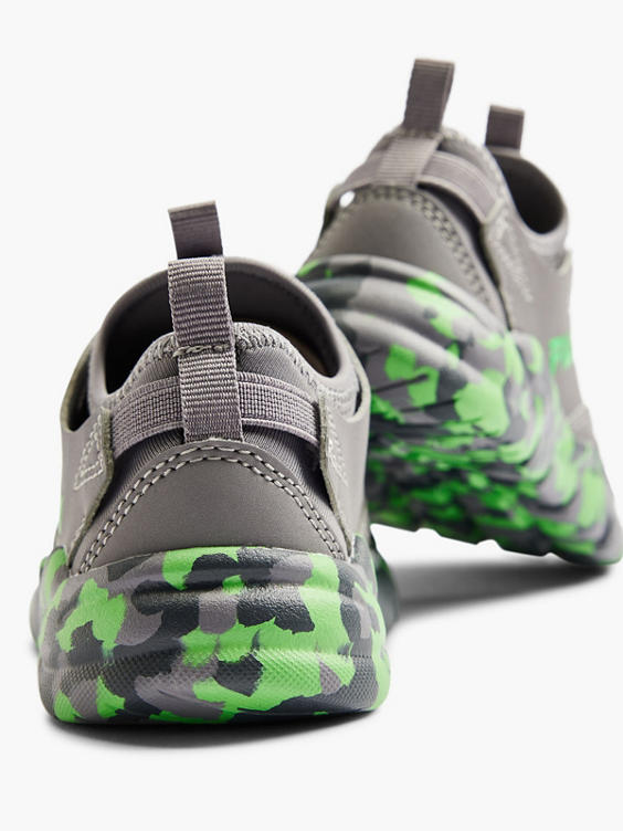 Fila New Toddler's Grey/Green Camouflage Slip-on Trainer