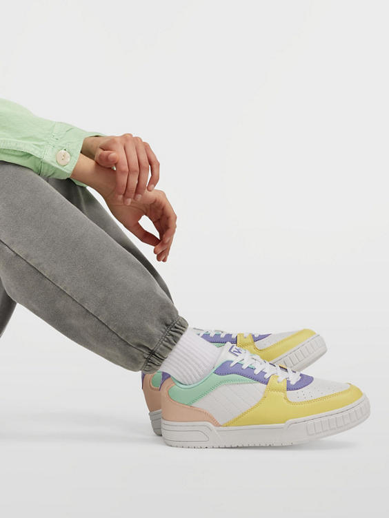Gekleurde platform sneaker