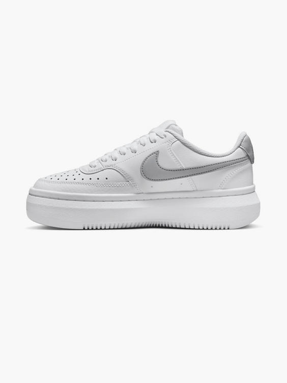 Nike White/ Grey Court Vision Alta Lace-up Trainer