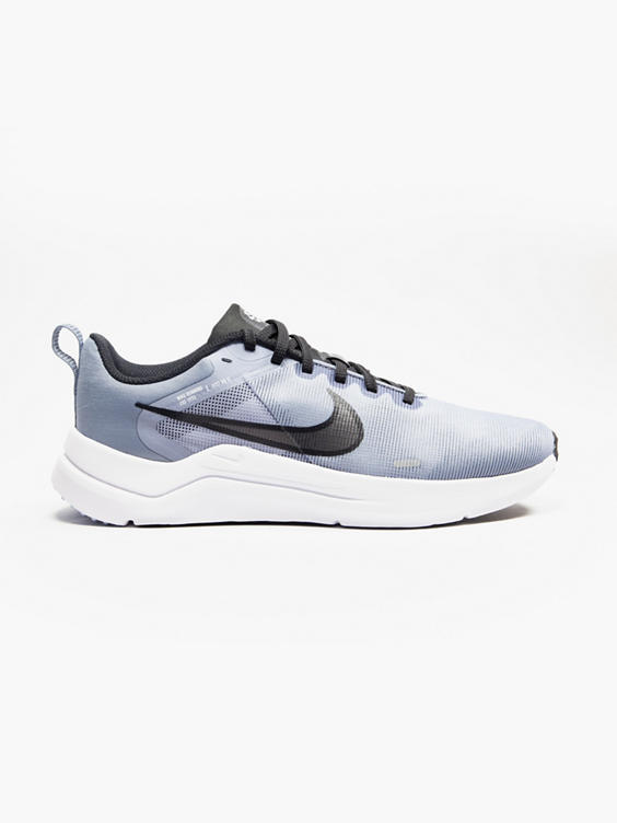 Nike Grey/Black Downshifter 12 Lace-up Trainer