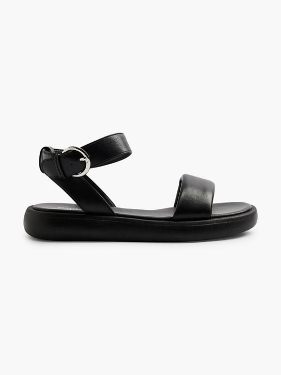 Black Ankle Strap Sandal
