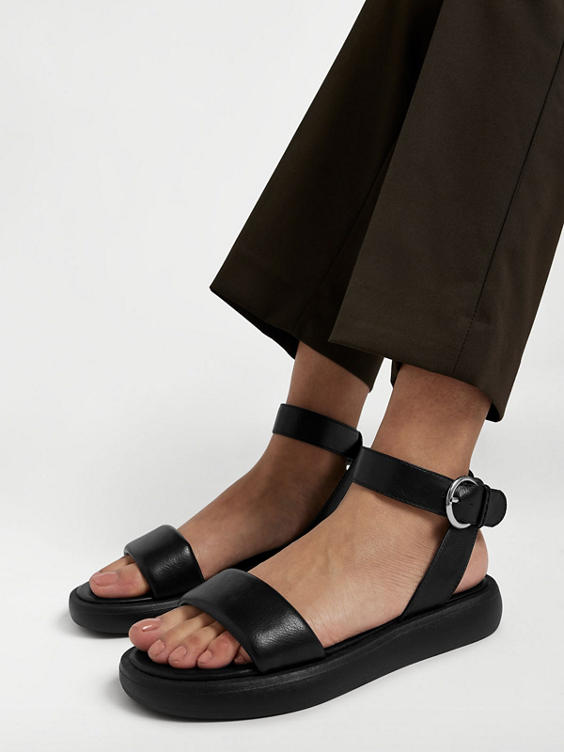 Black Ankle Strap Sandal