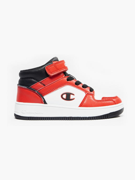 Junior Boys Red/White Rebound 2.0 Mid B PS Trainers