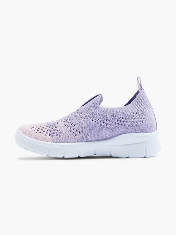 Toddler Gilr Pink/Purple Slip on Trainers 