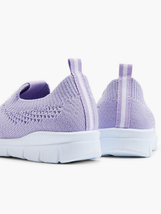 Toddler Gilr Pink/Purple Slip on Trainers 