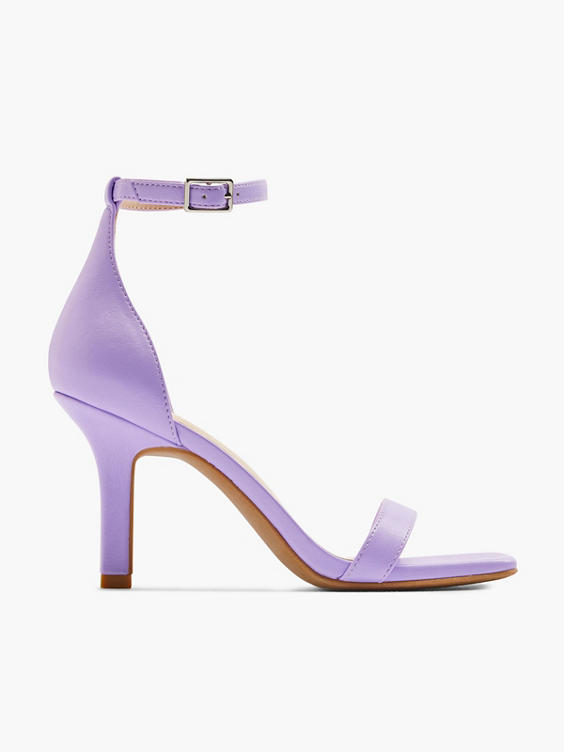 Purple High Heel with Ankle Strap