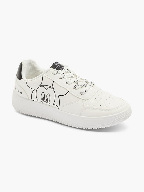 Mickey Mouse Womens White Trainer