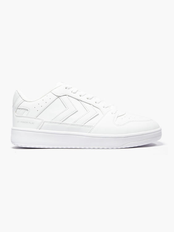 Hummel White St Power Play Lace-up Trainer