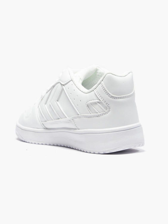 Hummel White St Power Play Lace-up Trainer