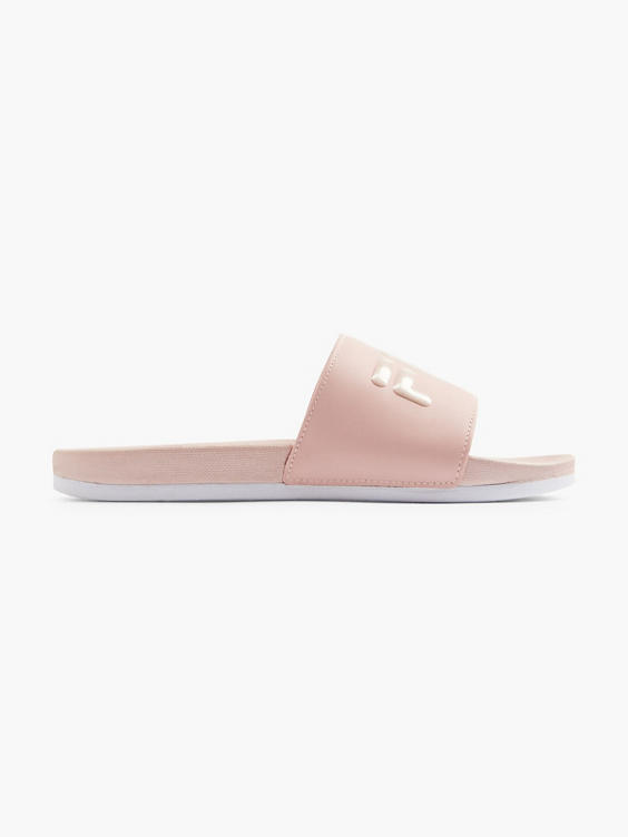 Ladies Pink Fila Slides 