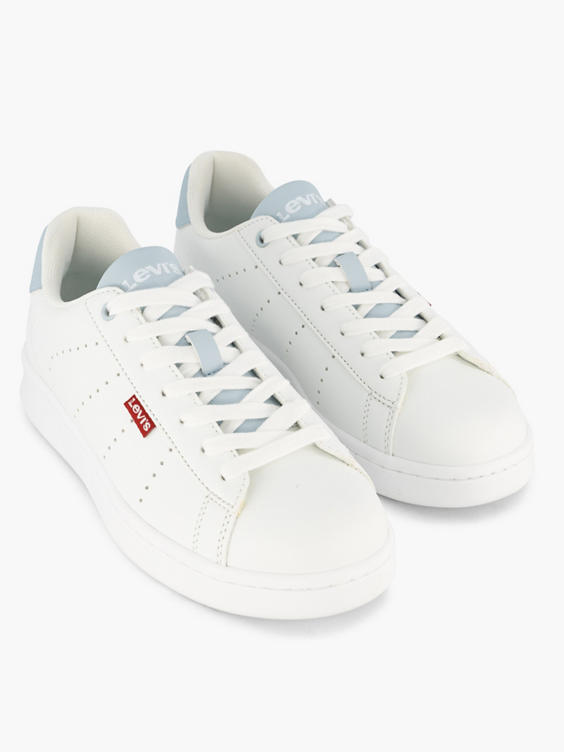 Levi's Womens White Lace Up Trainer
