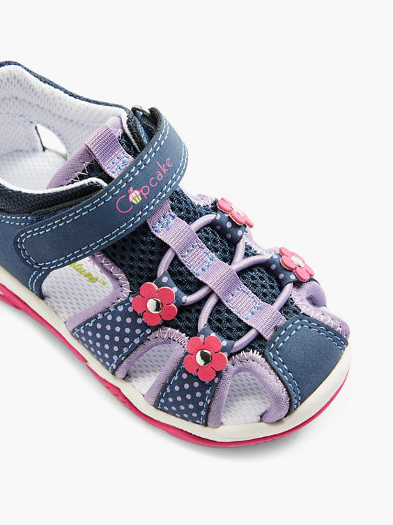 Toddler Girl Caged Velcro Sandal