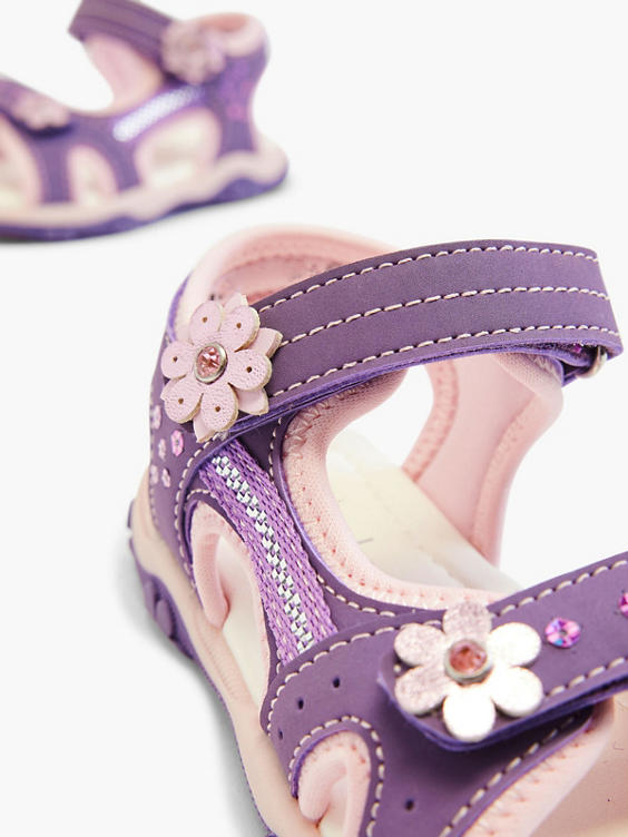 Toddler Girl Flower Detail Sandals 