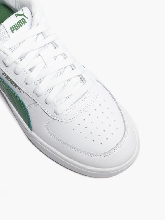 Puma Caven Trainers In White And Green for Men