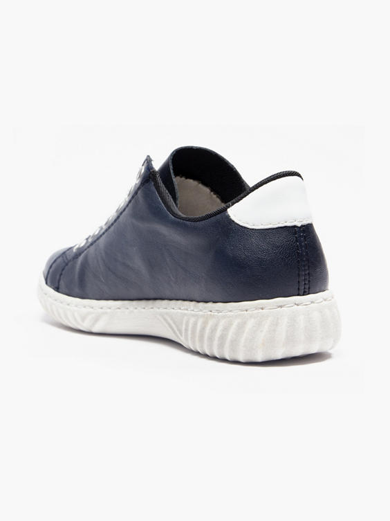 Navy Rieker Lace Up Trainer