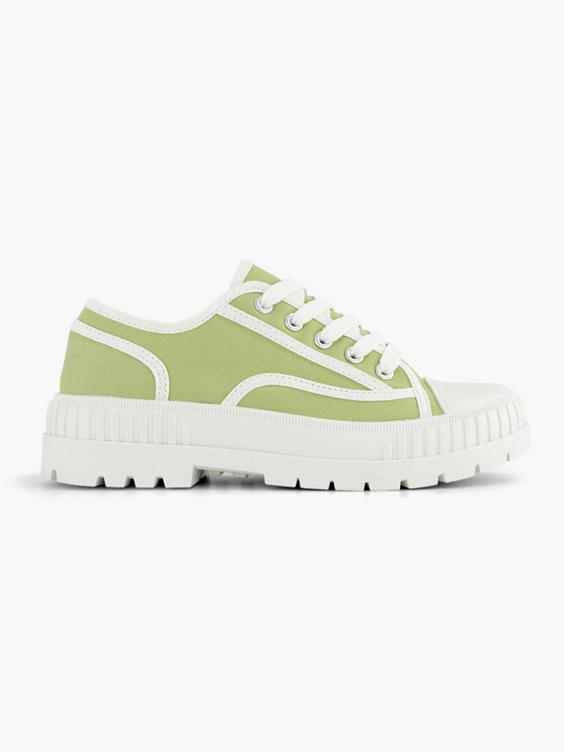 Groene chunky canvas sneaker