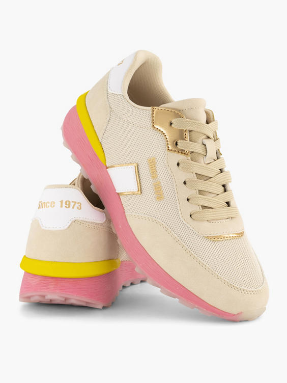 Off white sneaker roze zool