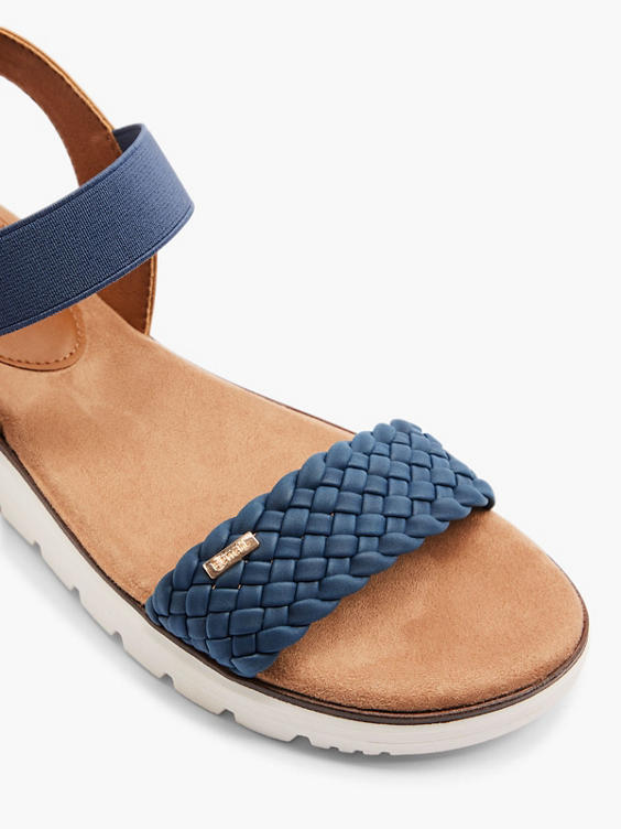 Navy and Brown Bench Sandal 