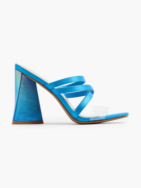 Blue Strapped Mule