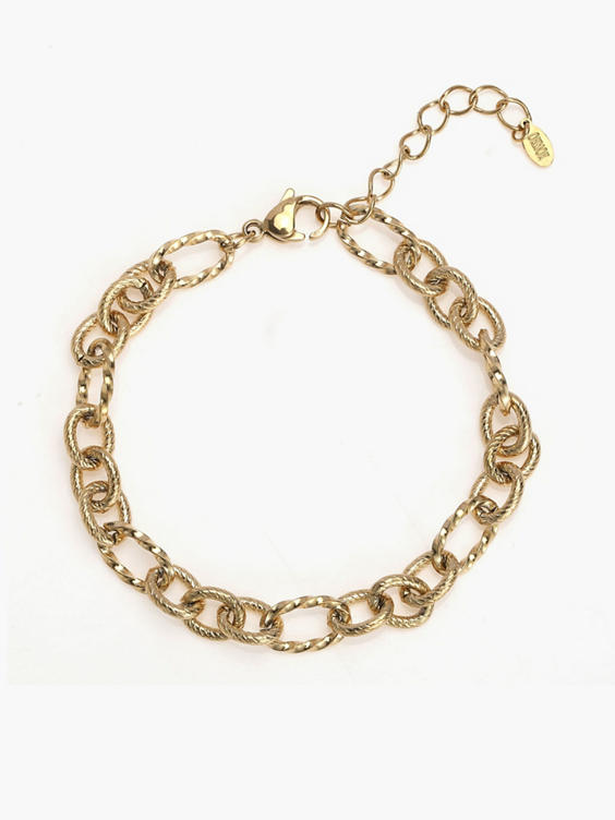 Gouden armband grote schakels