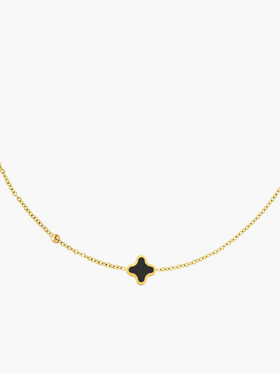 Gouden ketting klaver