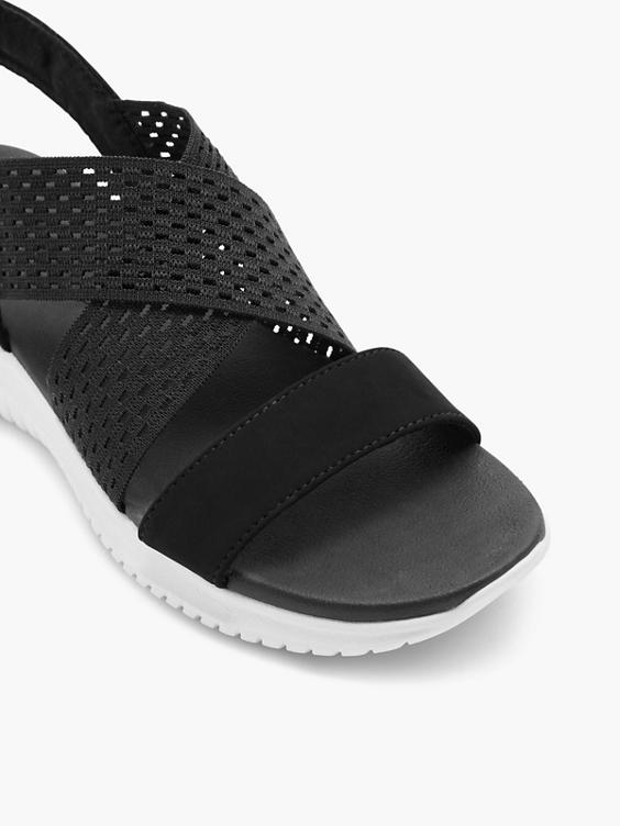 Zwarte sandalen Neon Star