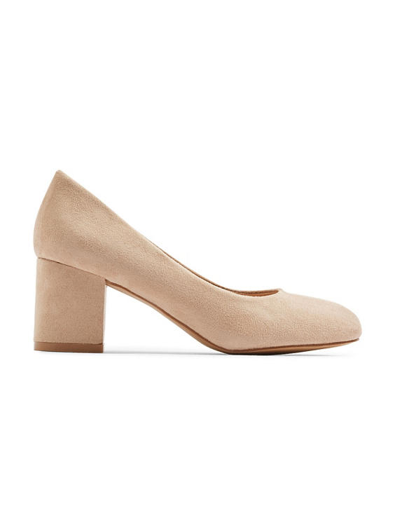 Begie Court Shoe with Block Heel