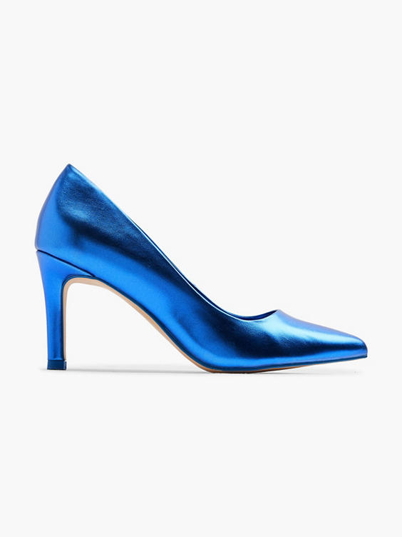 Blue Metallic High Heel