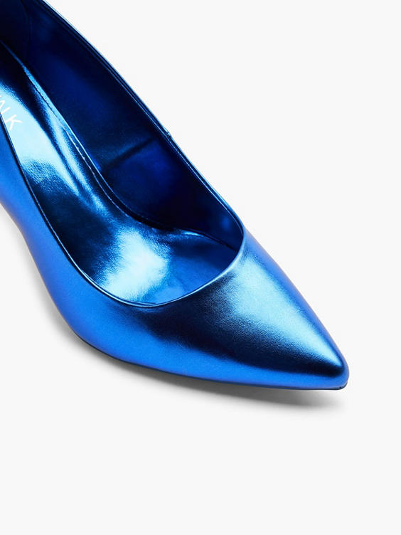 Blue Metallic High Heel