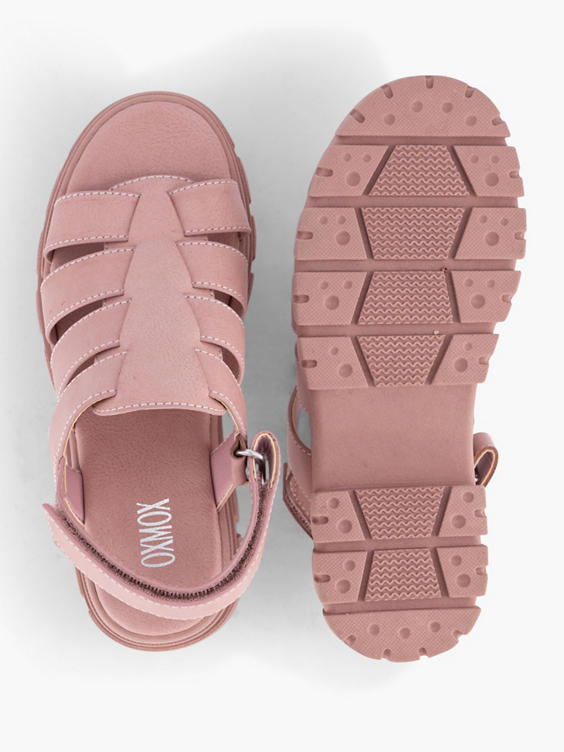 Roze chunky sandaal