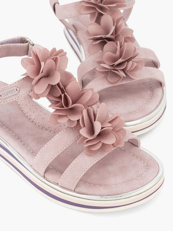 Roze sandaal bloemen