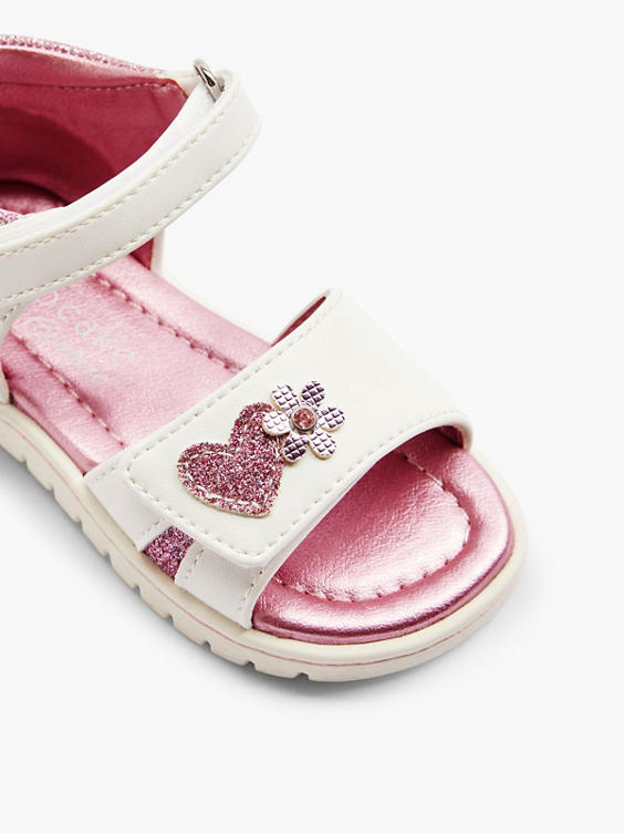 Toddler Girl Pink & White Sandal