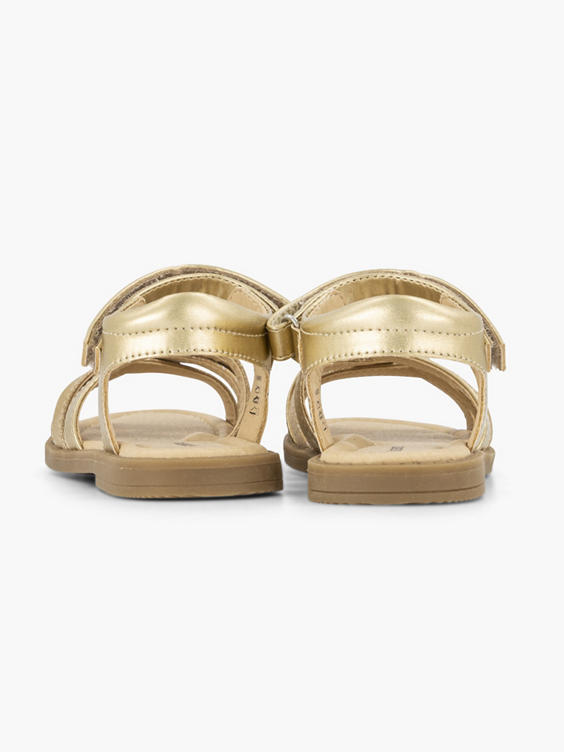 Gouden sandaal velcro