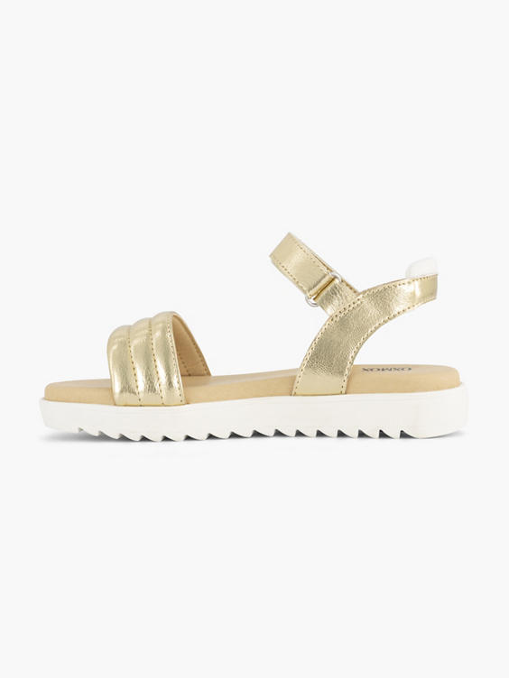 Gouden chunky sandaal