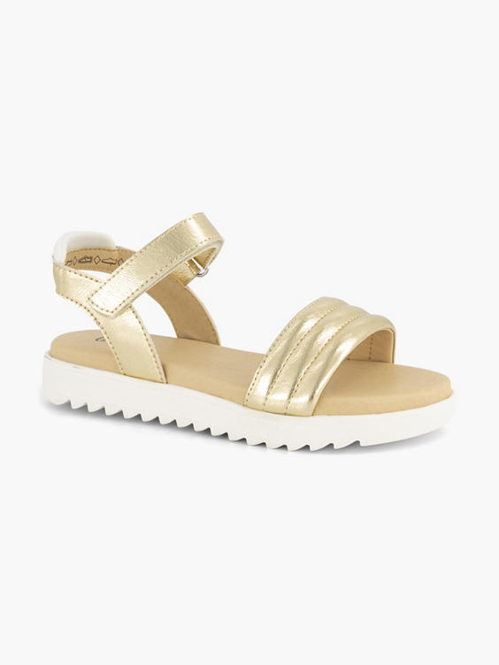 Gouden chunky sandaal