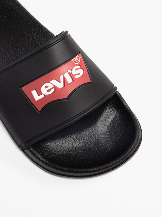 Ladies Levi Black Slides
