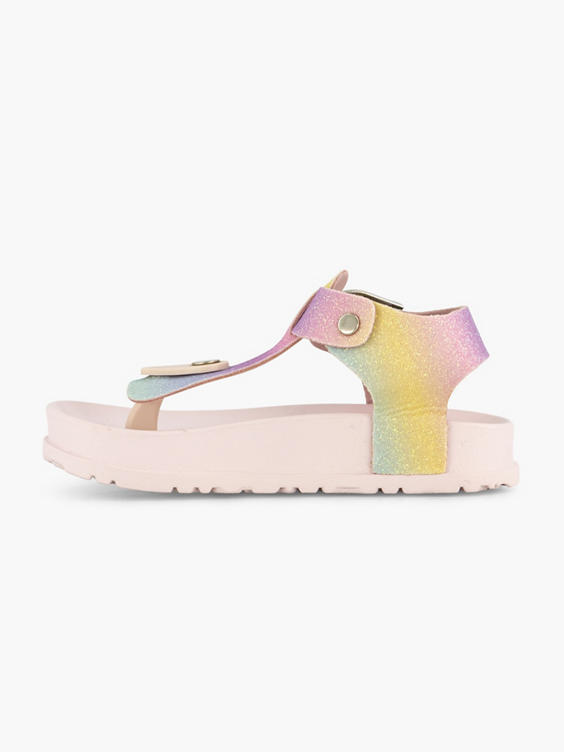 Gekleurde glitter sandaal