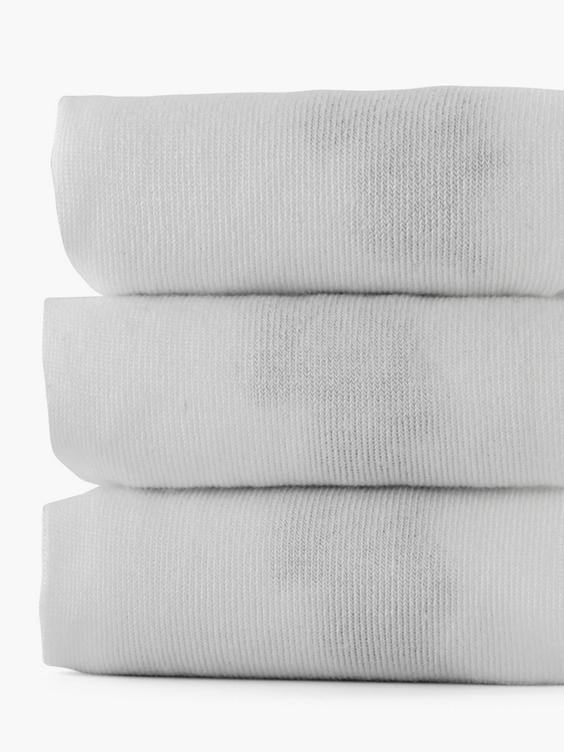 Witte sokken mt 35-38 3 pak