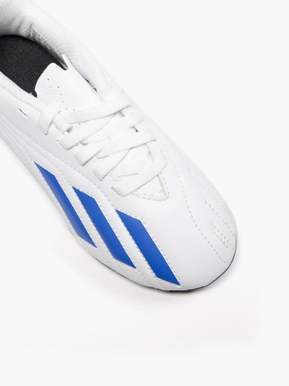 Adidas White/Blue Junior Deportivo II FXG J Lace-up Football Boot
